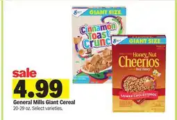 Meijer General Mills Giant Cereal offer