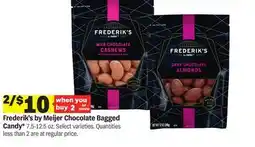 Meijer Frederik's by Meijer Chocolate Bagged Candy offer