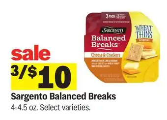 Meijer Sargento Balanced Breaks offer