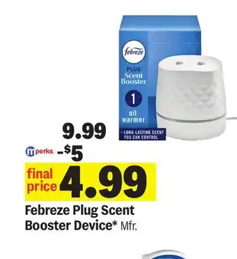 Meijer Febreze Plug Scent Booster Device offer