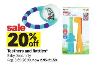 Meijer Teethers and Rattles offer