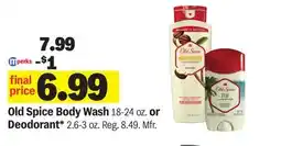 Meijer Old Spice Body Wash 18-24 oz. or Deodorant 2.6-3 oz offer