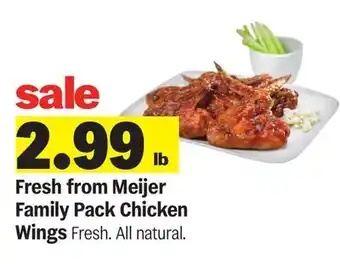 Meijer Fresh from Meijer Family Pack Chicken Wings offer