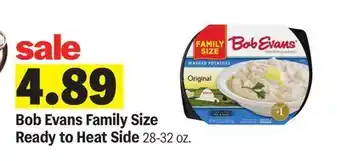 Meijer Bob Evans Family Size Ready to Heat Side offer