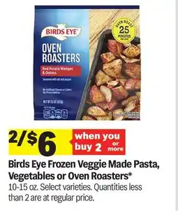 Meijer Birds Eye Frozen Veggie Made Pasta, Vegetables or Oven Roasters offer