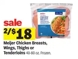 Meijer Meijer Chicken Breasts, Wings, Thighs or Tenderloins offer