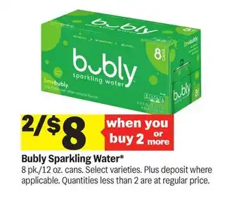 Meijer Bubly Sparkling Water offer