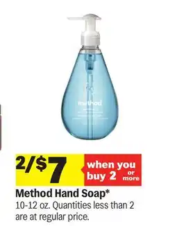 Meijer Method Hand Soap offer