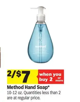 Meijer Method Hand Soap offer