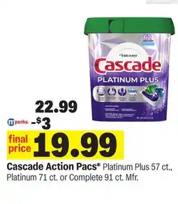 Meijer Cascade Action Pacs offer