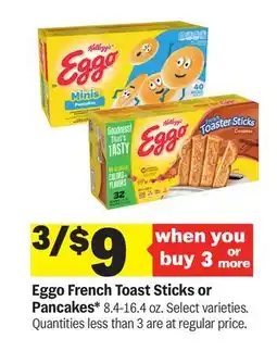 Meijer Eggo French Toast Sticks or Pancakes offer