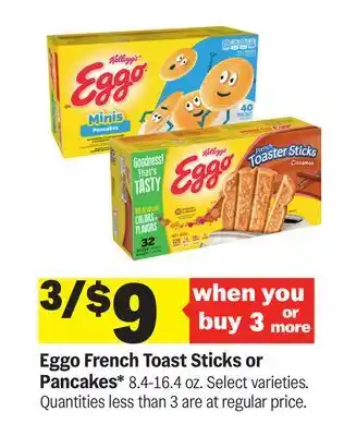 Meijer Eggo French Toast Sticks or Pancakes offer