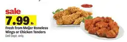 Meijer Fresh from Meijer Boneless Wings or Chicken Tenders offer