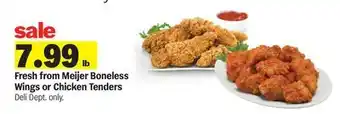 Meijer Fresh from Meijer Boneless Wings or Chicken Tenders offer