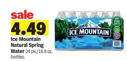 Meijer Ice Mountain Natural Spring Water offer