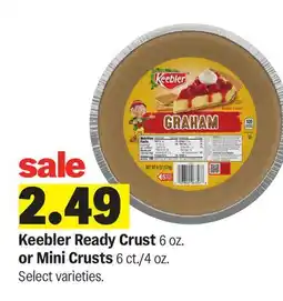 Meijer Keebler Ready Crust 6 oz. or Mini Crusts 6 ct./4 oz offer