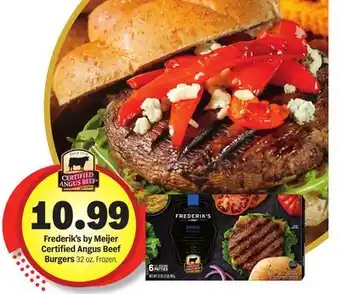 Meijer Frederik's by Meijer Certified Angus Beef Burgers offer