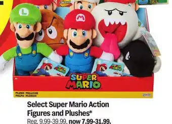 Meijer Select Super Mario Action Figures and Plushes offer