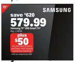 Meijer Samsung 75 UHD Smart TV offer