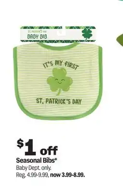 Meijer Seasonal Bibs offer