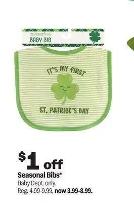 Meijer Seasonal Bibs offer