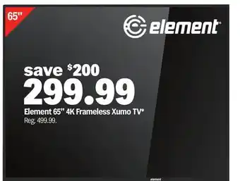 Meijer Element 65 4K Frameless Xumo TV offer