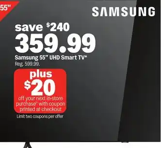 Meijer Samsung 55 UHD Smart TV offer