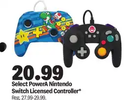 Meijer Select PowerA Nintendo Switch Licensed Controller offer