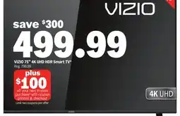 Meijer VIZIO 75 4K UHD HDR Smart TV offer