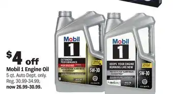 Meijer Mobil 1 Engine Oil offer