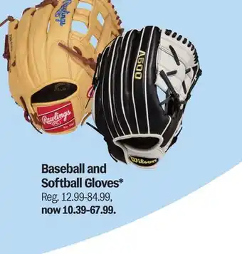 Meijer Baseball and Softball Gloves offer