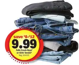 Meijer Falls Creek Boys' or Girls' Denim offer