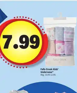 Meijer Falls Creek Kids' Underwear offer