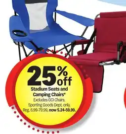 Meijer Stadium Seats and Camping Chairs offer