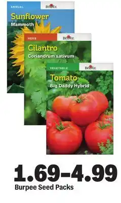 Meijer Burpee Seed Packs offer