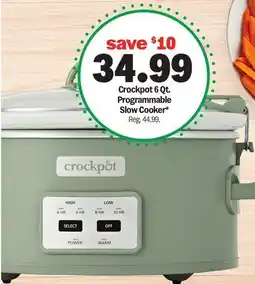 Meijer Crockpot 6 Qt. Programmable Slow Cooker offer