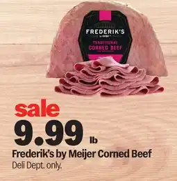 Meijer Frederik's by Meijer Corned Beef offer