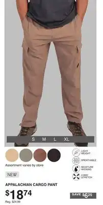 Dunham's Sports APPALACHIAN CARGO PANT offer