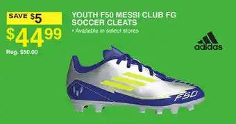 Dunham's Sports YOUTH F50 MESSI CLUB FG SOCCER CLEATS offer