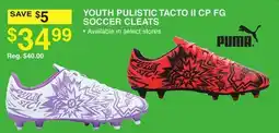 Dunham's Sports YOUTH PULISTIC TACTO II CP FG SOCCER CLEATS offer