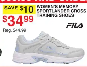 Dunham's Sports FILA WOMEN'S MEMORY SPORTLANDER CROSS TRAINING SHOES offer