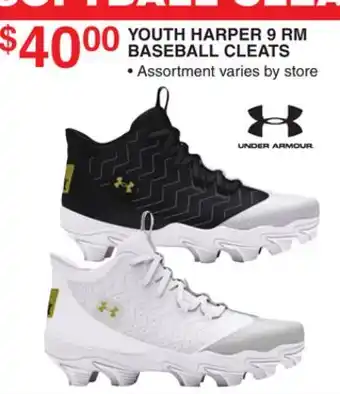 Dunham's Sports YOUTH HARPER 9 RM BASEBALL CLEATS offer