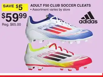 Dunham's Sports ADIDAS ADULT F50 CLUB SOCCER CLEATS offer