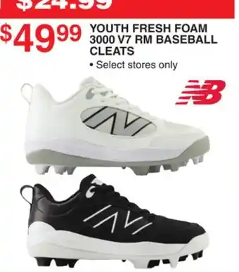 Dunham's Sports NEW BALANCE YOUTH FRESH FOAM 3000 V7 RM BASEBALL CLEATS offer