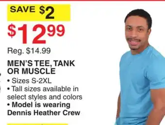 Dunham's Sports MEN'S TEE, TANK OR MUSCLE offer