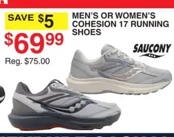 Dunham's Sports MEN'S OR WOMEN'S COHESION 17 RUNNING SHOES offer