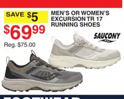 Dunham's Sports SAUCONY MEN'S OR WOMEN'S EXCURSION TR 17 RUNNING SHOES offer