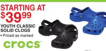 Dunham's Sports YOUTH CLASSIC SOLID CLOGS offer