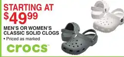 Dunham's Sports MEN'S OR WOMEN'S CLASSIC SOLID CLOGS offer