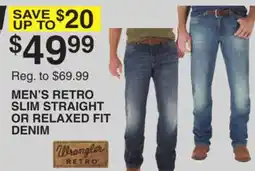 Dunham's Sports MEN'S RETRO SLIM STRAIGHT OR RELAXED FIT DENIM offer